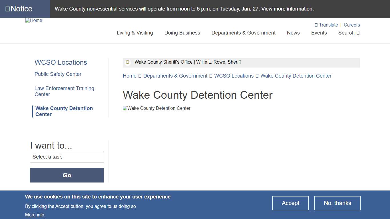 Wake County Detention Center Wake County Government